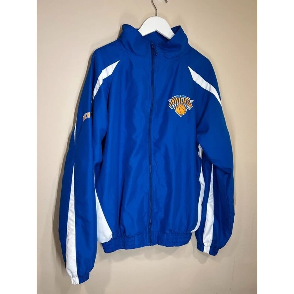 Y2K New York Knicks NBA Majestic Athletic MT Warm-up Zip Jacket